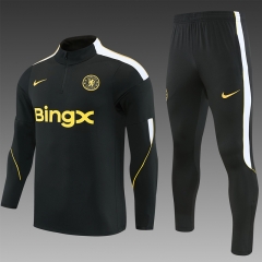 26-27 Chelsea Black Thailand Soccer Tracksuit-2315