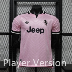 Player Version 26-27 Juventus Away Pink Thailand Soccer Jersey AAA-888