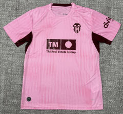 (S-4XL) 26-27 Valencia 2nd Away Pink Thailand Soccer Jersey AAA-4506
