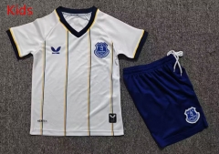 26-27 Everton Away White Kids/Youth Soccer Uniform-7809