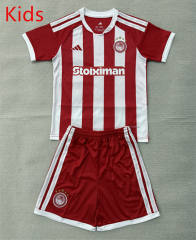 26-27 Olympiacos F.C. Home Red&White Kids/Youth Soccer Uniform-AY