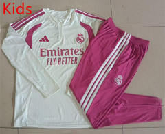 26-27 Real Madrid Beige Kids/Youth Soccer Tracksuit-815