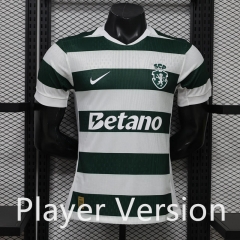 Player Version 26-27 Sporting Lisbon Clube de Portugal Home White&Green Thailand Soccer Jersey AAA-888