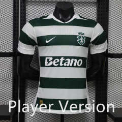 Player Version 26-27 Sporting Lisbon Clube de Portugal Home White&Green Thailand Soccer Jersey AAA-888