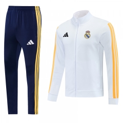 26-27 Real Madrid White Thailand Soccer Jacket Uniform-LH