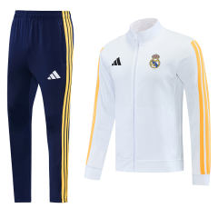 26-27 Real Madrid White Thailand Soccer Jacket Uniform-LH