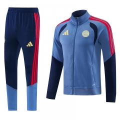 26-27 Bayern München Grey&Blue Soccer Jacket Uniform-LH