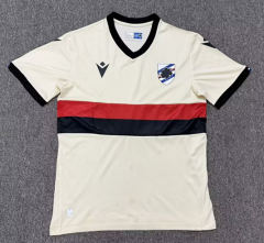 (S-4XL) 26-27 Special Version Sampdoria Beige Thailand Soccer Jersey AAA-8025