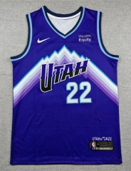 Utah Jazz Purple #22 NBA Jersey-1380