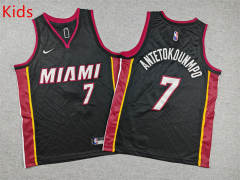 Miami Heat Black #7 Kids NBA Jersey-1380
