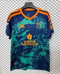 (S-4XL) 26-27 Granada CF 2nd Away Blue&Green Thailand Soccer Jersey AAA-2044