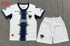 26-27 Monterrey Away White Kids/Youth Soccer Uniform-3162