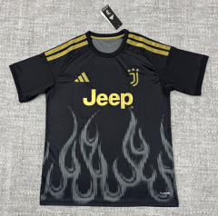 (S-4XL) 26-27 Juventus 2nd Away Black Thailand Soccer Jersey AAA-4506