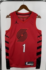 2023 Jordan Version Portland Trail Blazers Red #1 NBA Jersey-311