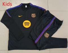 26-27 Barcelona Black Kids/Youth Soccer Tracksuit -815