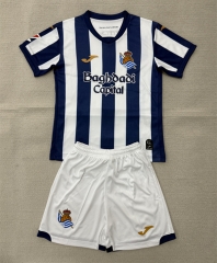 26-27 Real Sociedad Home White& Blue Soccer Uniform-AY