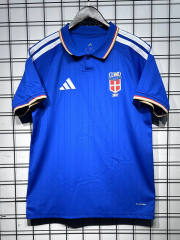 (S-4XL) 26-27 Como Home Blue Thailand Soccer Jersey AAA-GB