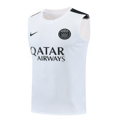 26-27 PSG White Thailand Training Soccer Vest-418