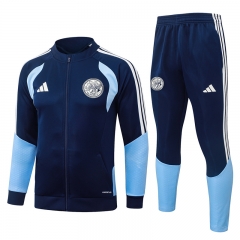 26-27 Ajax Dark Blue Thailand Soccer Jacket Uniform-815