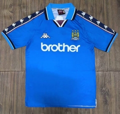 Retro Version 97-98 Manchester City Home Blue Thailand Soccer Jersey AAA-SL