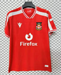 (S-4XL) 26-27 Wrexham Home Red Thailand Soccer Jersey AAA-2044