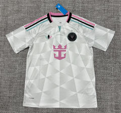 (S-4XL) 26-27 With Star Inter Miami CF 2nd Away White&Grey Thailand Soccer Jersey AAA-4506