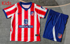 26-27 Atletico Madrid Home Red&White Youth/Kids Soccer Uniform-9484