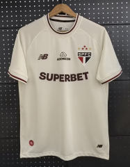 (S-4XL) 26-27 Sao Paulo Futebol Clube 2nd Away Beige Thailand Soccer Jersey AAA-3079