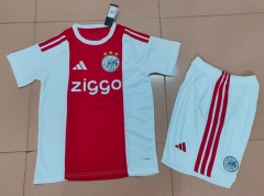 26-27 Ajax Home Red&White Soccer Uniform-718