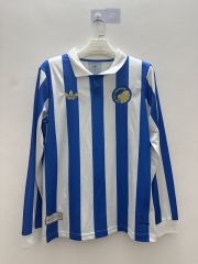 (S-4XL) 26-27 150th Anniversary Copenhagen Blue&White LS Thailand Soccer Jersey AAA-9268