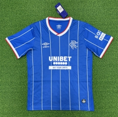 (S-4XL) 26-27 Rangers Football Club Home Blue Thailand Soccer Jersey AAA-403