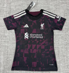 26-27 Liverpool 2nd Away Pink&Black Women Thailand Soccer Jersey AAA-4506