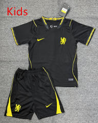 26-27 Chelsea Away Black Kids/Youth Soccer Uniform-4247