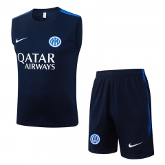 26-27 Inter Milan Cyan Thailand Soccer Vest Tracksuit-815