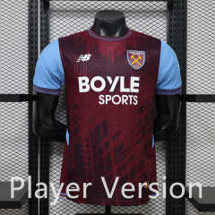 Player Version 26-27 West Ham United Home Maroon Thailand Soccer Jersey AAA-888