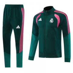 26-27 Real Madrid Dark Green Thailand Soccer Jacket Uniform-LH