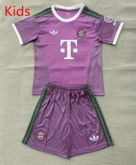 26-27 Bayern München Goalkeeper Purple Kids/Youth Soccer Uniform-AY