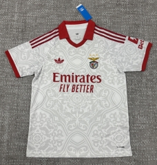 (S-4XL) 26-27 Benfica Away Grey&White Thailand Soccer Jersey AAA-4506