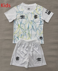 26-27 Rangers Goalkeeper White Kid/Youth Soccer Uniform-AY