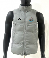 26-27 Newcastle United Light Grey Cotton Padded Vest-8268