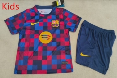 26-27 Barcelona Red&Blue Kids/Youth Training Soccer Uniform-1794