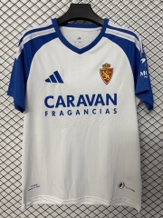 (S-4XL) 26-27 Real Zaragoza Home White Thailand Soccer Jersey AAA-2044