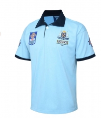 (S-5XL) Retro Edition Holden Light Blue Thailand Rugby Shirt