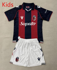 26-27 Bologna FC 1909 Home Red&Blue Kids/Youth Soccer Uniform-AY