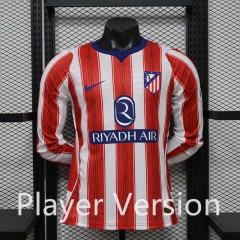 Player Version 26-27 Atletico Madrid Home Red&White LS Thailand Soccer Jersey AAA-888