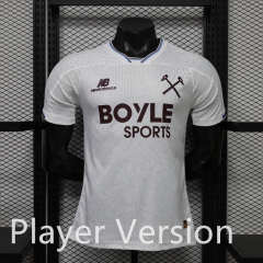 Player Version 26-27 West Ham United Away White Thailand Soccer Jersey AAA-888