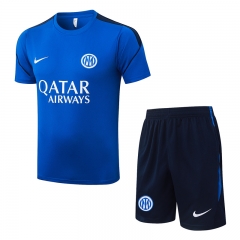 26-27 Inter Milan Color Blue Short-sleeved Thailand Soccer Vest Tracksuit-815