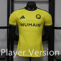 (S-3XL) (New Ad) Player Version 26-27 Al-Nassr FC Home Yellow Thailand Soccer Jersey AAA-888