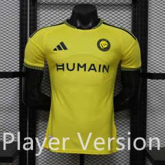 (S-3XL) (New Ad) Player Version 26-27 Al-Nassr FC Home Yellow Thailand Soccer Jersey AAA-888