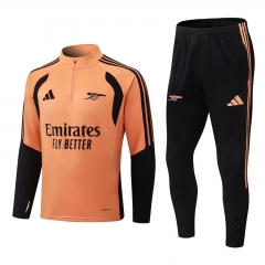 26-27 Arsenal Orange Thailand Soccer Tracksuit-0199